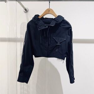 Authentic Hermes Black Utility Cropped Jacket
